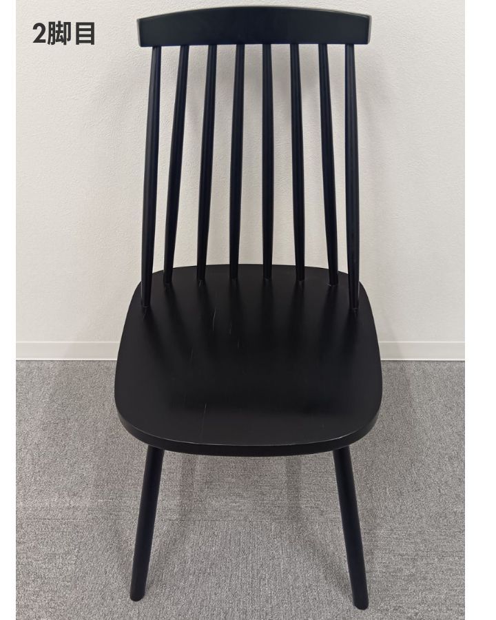 シンプルなウィンザーチェア 黒/ブラック ZR9999 モデルルーム展示品】ダイニングチェア ダイニングチェアー ウィンザー