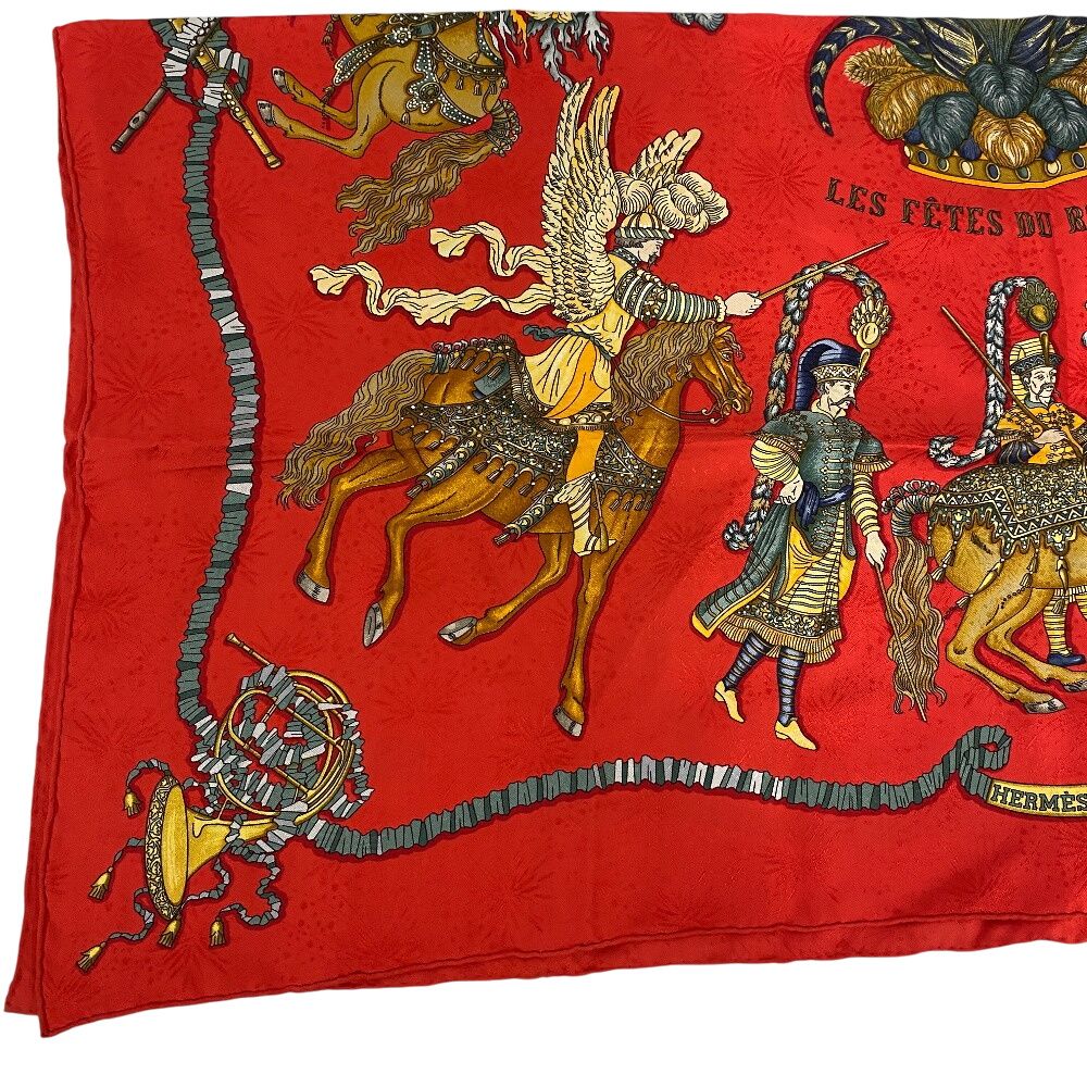 HERMESエルメス カレ90 LES FETES DU ROI SOLEIL 太陽王の祝典  