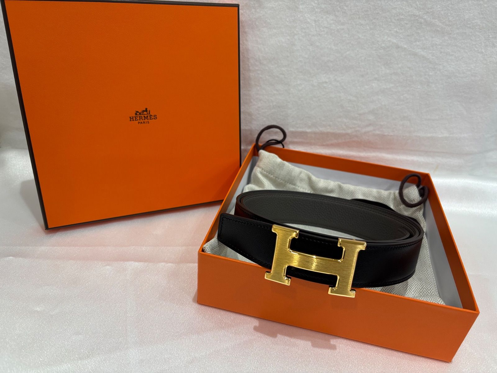 HERMES コンスタンス Hベルト W刻印 ゴールド金具95