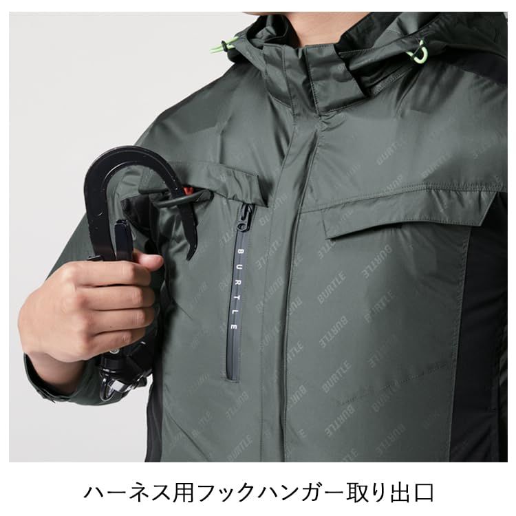 BURTLE バートル エアークラフトブルゾン(ユニセックス) 春夏用 カーキ AC2021 23 M [カーキ] [Free Size]