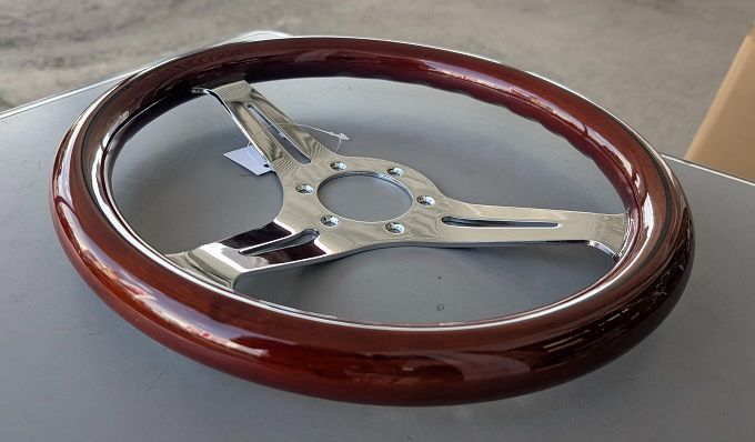 エ*ン様 ウッドステアリング3本スポーク 35パイ TESTA Amazon | 汎用 350mm