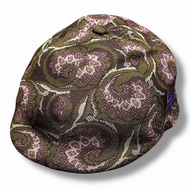 参考上代18700円 Needles × BARACUTA Jacquard Hunting Hat ジャガードハンティングハット 帽子 キャップ ニードルス ニードルズ バラクータ コラボ BRACC0158 ダークブラウン M 86927A5