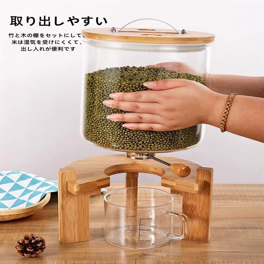 ガラス米びつ