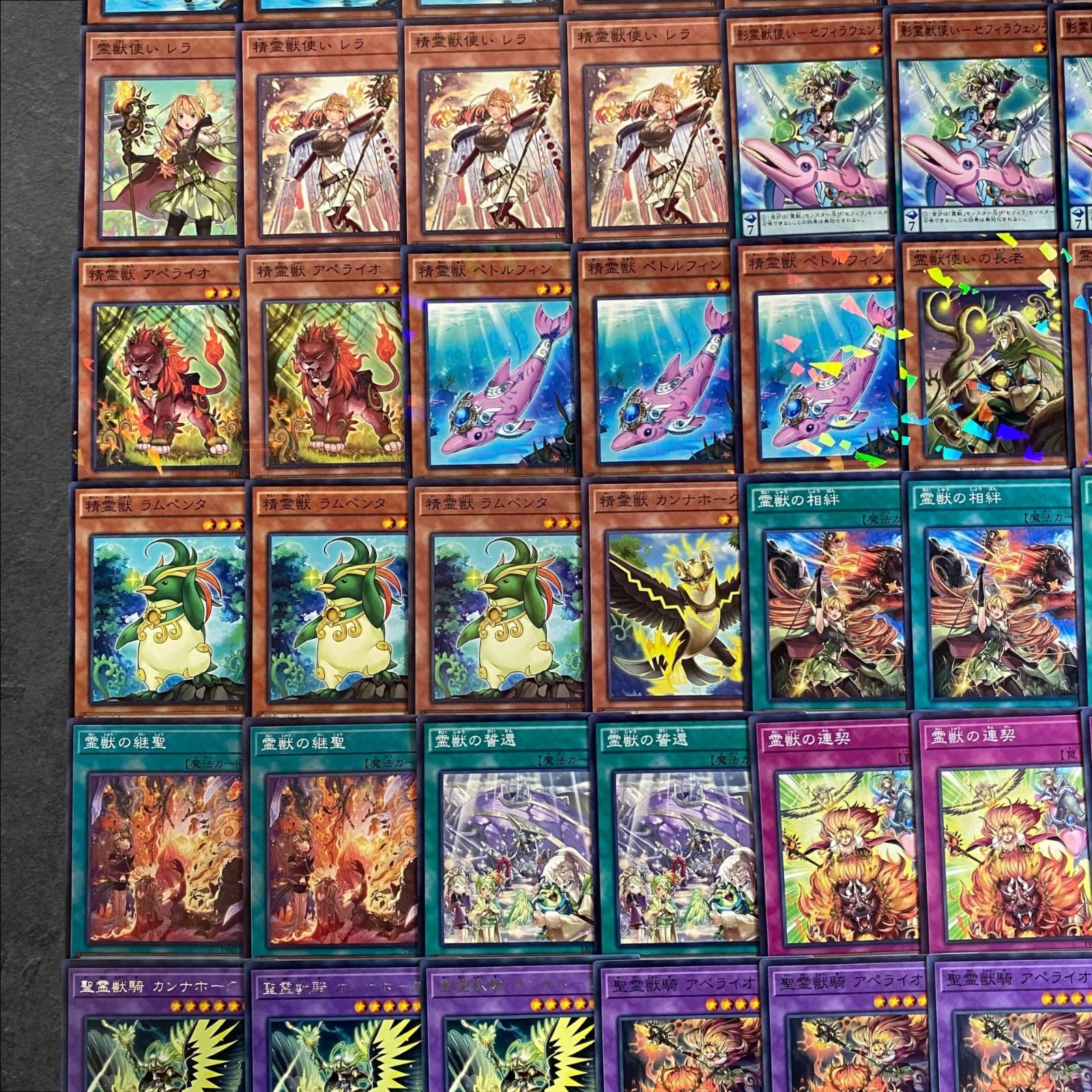 9295【遊戯王】霊獣〈デッキパーツ〉56枚セット - メルカリ