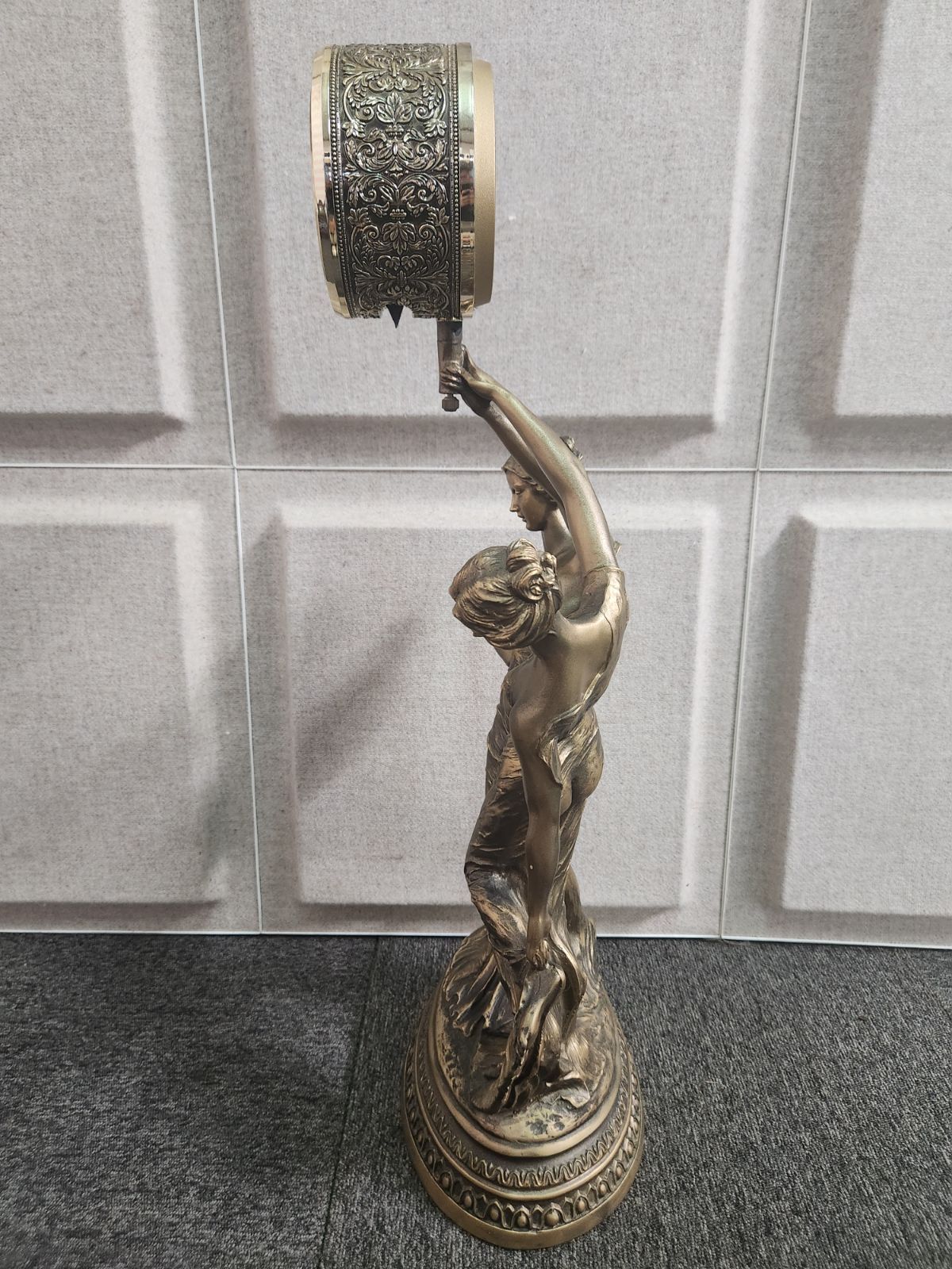 シチズン 振り子時計 置き時計 ブロンズ像 ヴィーナス女神 スイング