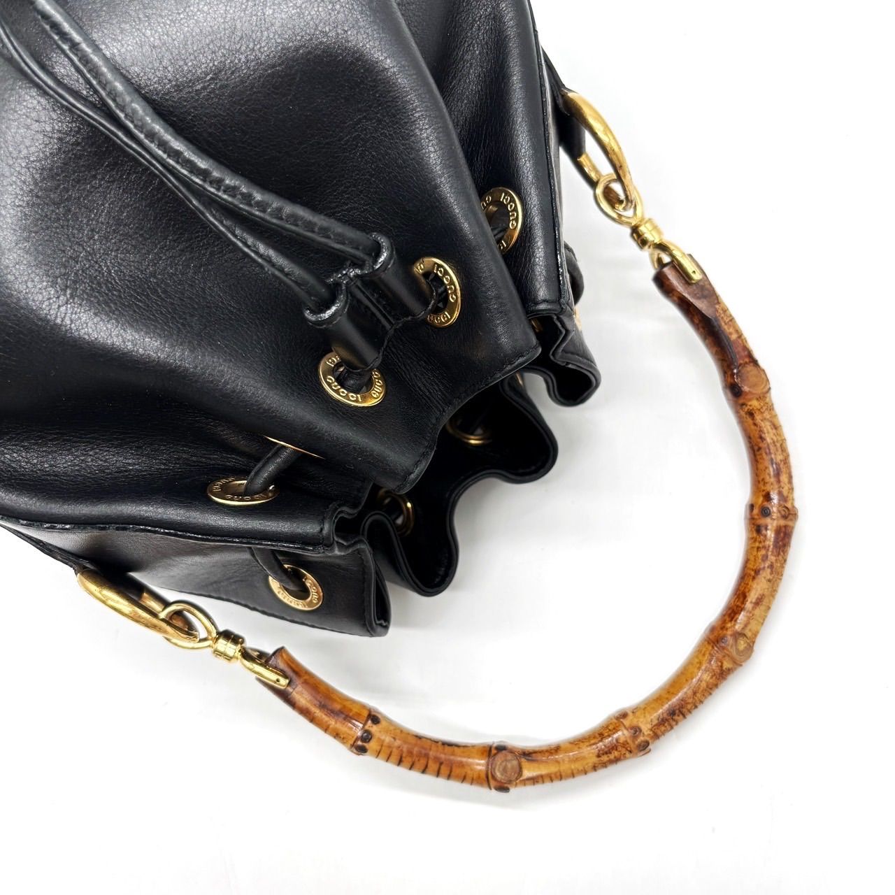 良品】 OLD GUCCI オールドグッチ トートバッグ ハンドバッグ 巾着 