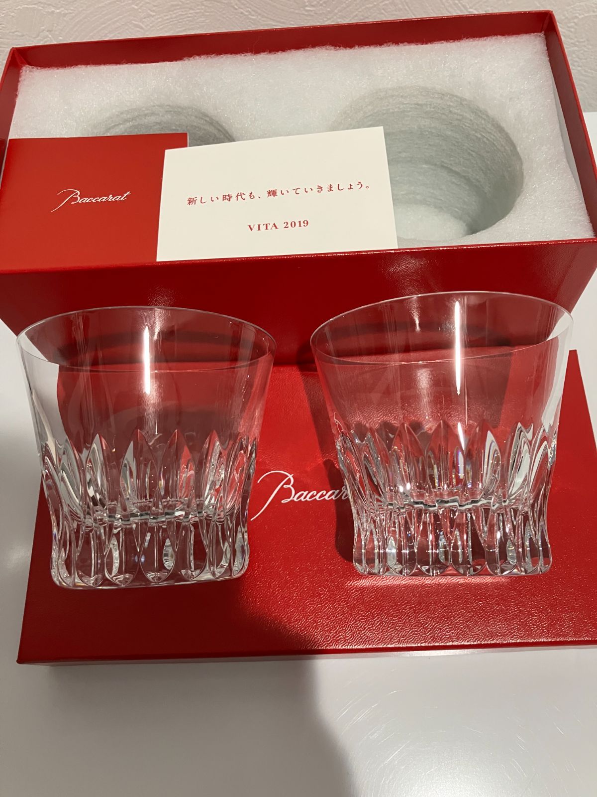 バカラ Baccarat ヴィータ 2019 ペアロックグラス - メルカリ