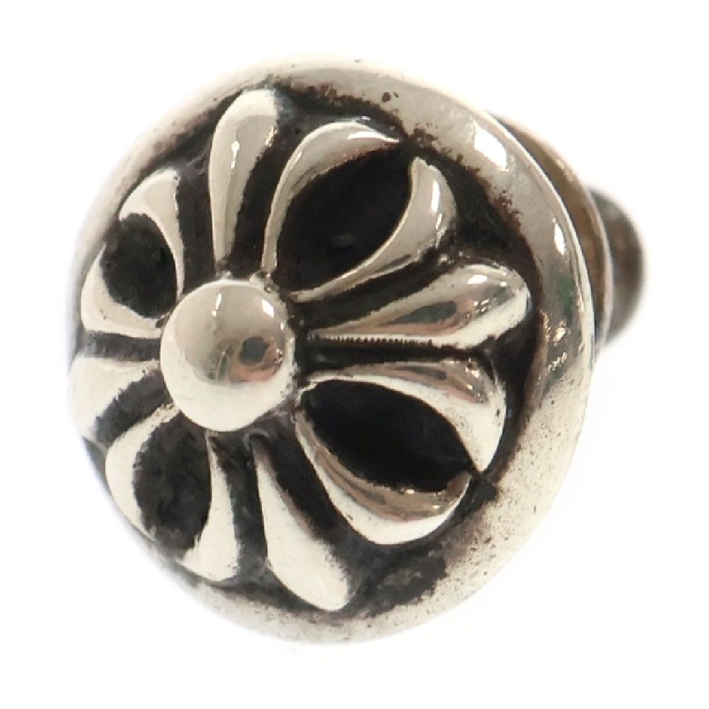 CHROME HEARTS クロムハーツ STUD CRSBLL クロスボールスタッドピアス シルバー BCA110