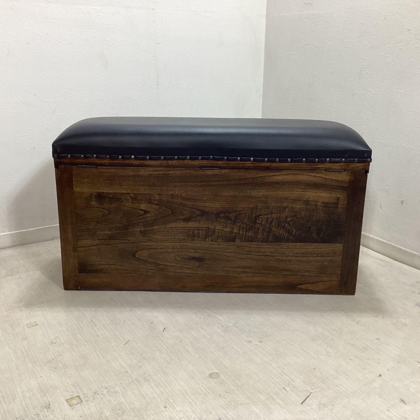 8/6迄 ベンチチェスト 可愛い 木製 物入れ 中古 美品 ベンチ