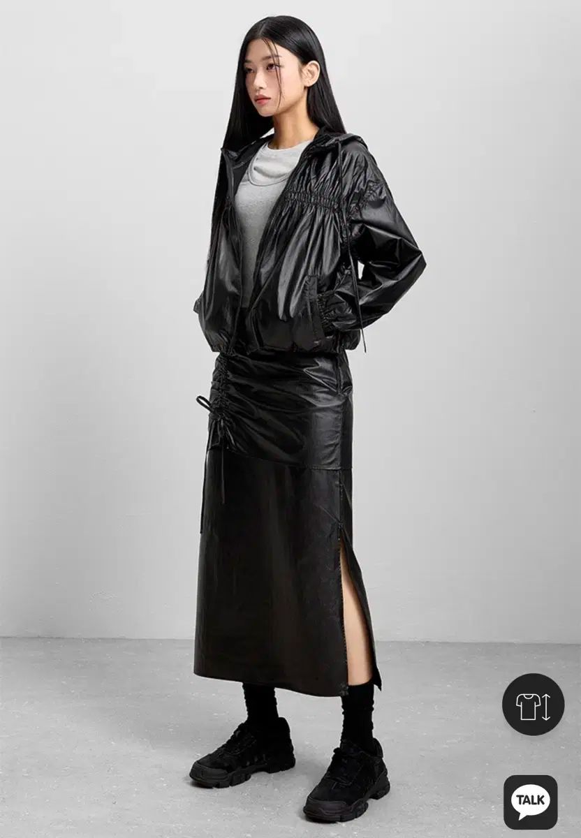 MIXXO ミッソ グロシー シャーリング ウィンドブレーカー
