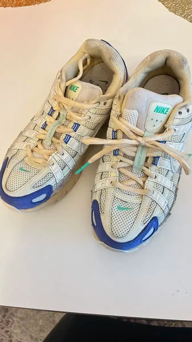 ナイキ スニーカー Athletic Dept 白 青 24.5 cm