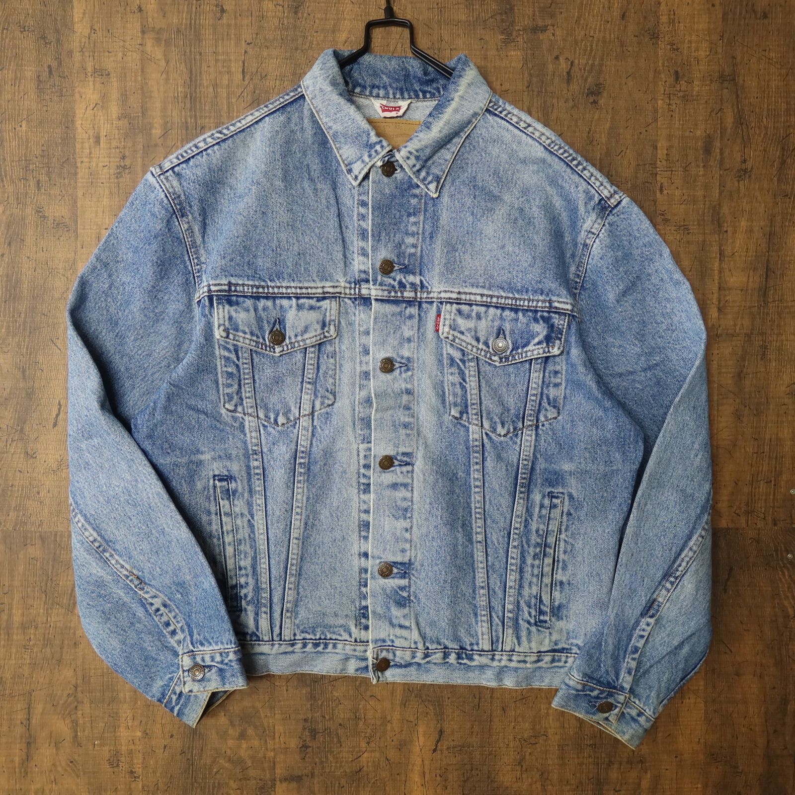 90年代 Levi's リーバイス 70503 Gジャン デニムジャケット ユーロ  ヨーロッパ ライトブルー (メンズ L)   O8013