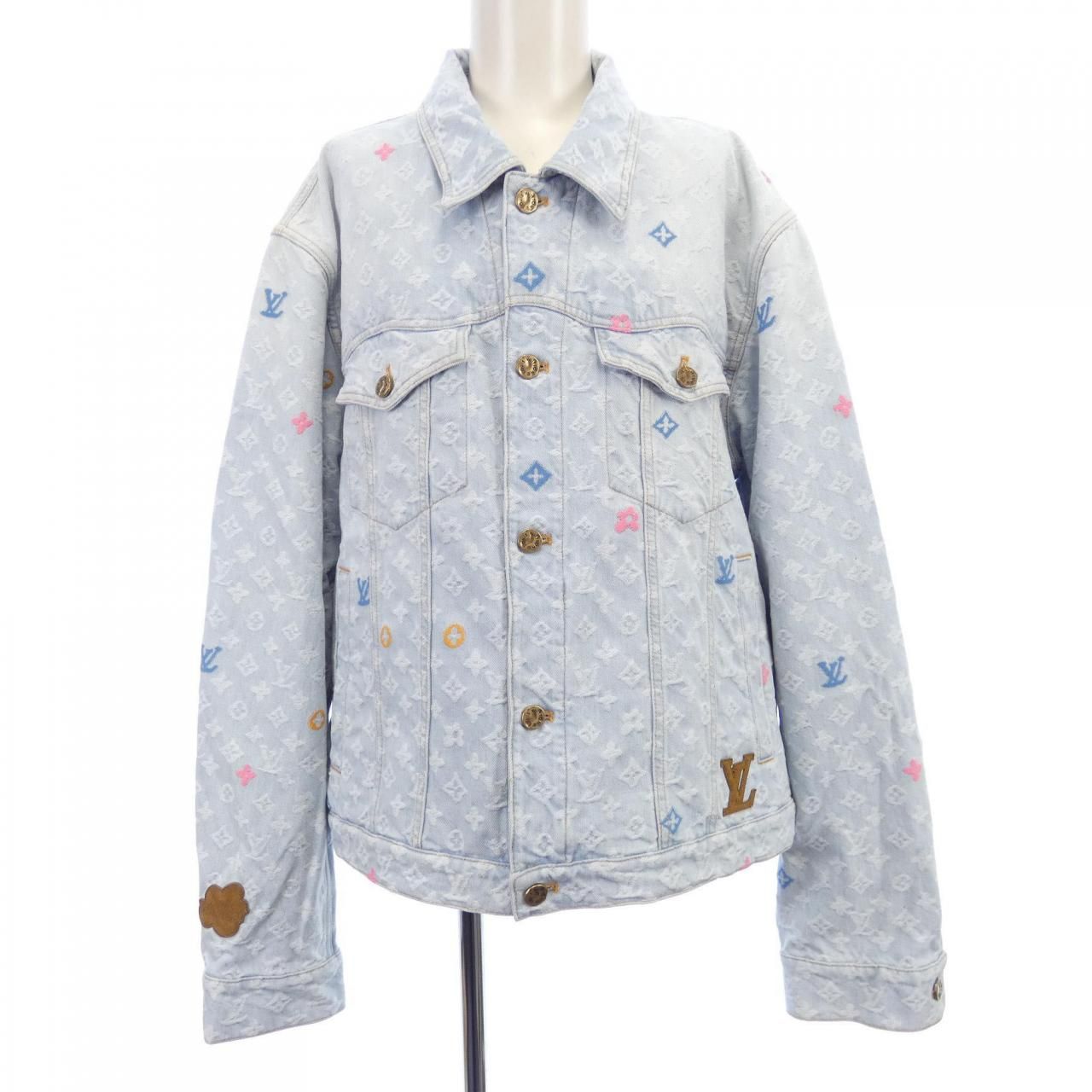 ルイヴィトン デニムジャケット ノーカラージャケット デニム VUITTON ルイヴィトン LOUIS VUITTON デニムジャケット - メルカリ