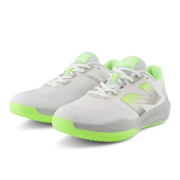 即日発送 大人気ニューバランス NewBalance レディース テニスシューズ オールコート FuelCell 796 v4 H W4 WHITE D WCH796W4D 23.0cm ゴムひも
