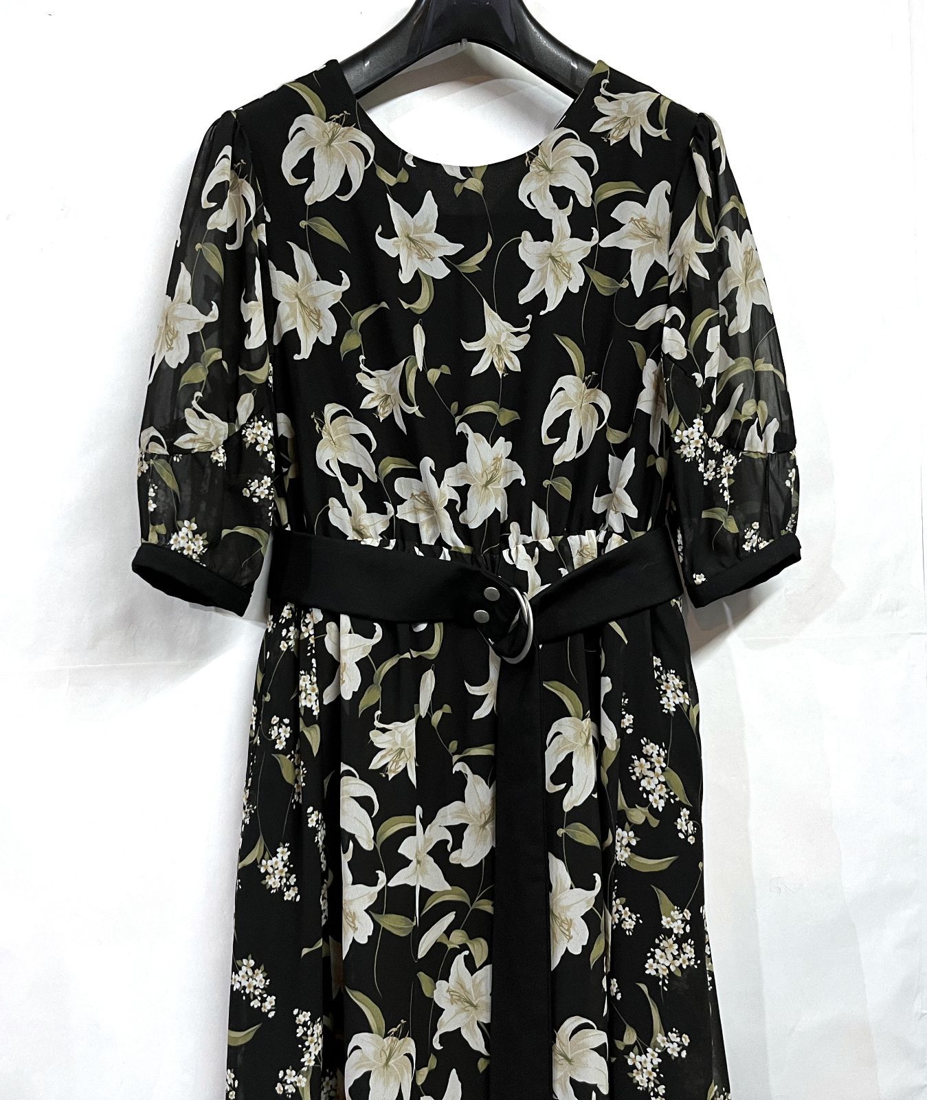 AMERI｜アメリ TWIN LILY DRESS ツインリリー 花柄 ロング