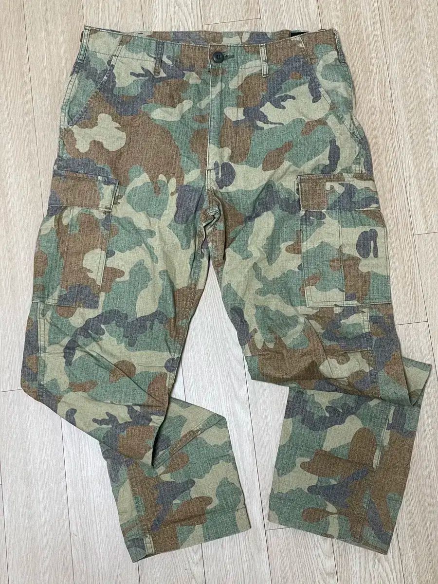 M orSlow オアスロウ リップストップ カモフラ パンツ