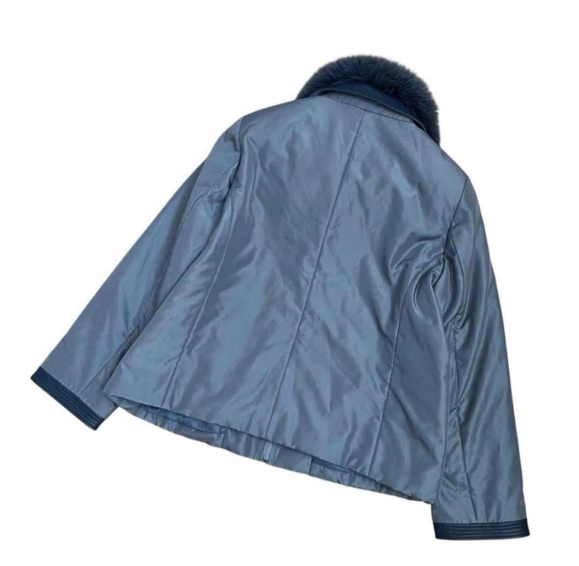 ラムレザー×シルク ジャケット