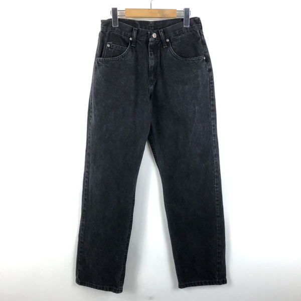【古着】 Wrangler ラングラー デニムパンツ ストレート ブラック系 メンズW29 【中古】 n051489