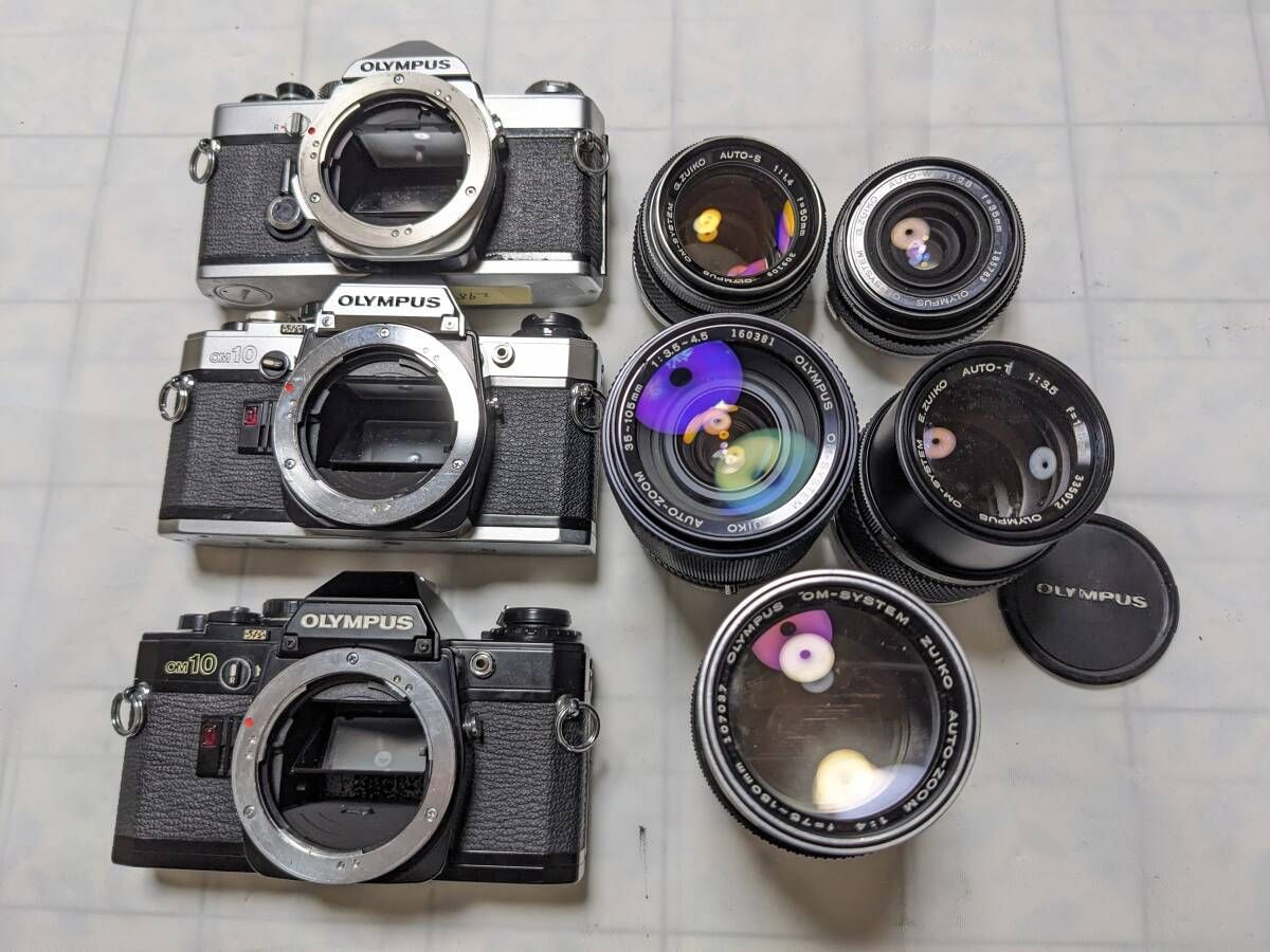 オリンパス OM-1 MD 2台 まとめ売り ジャンク品 F.Zuiko ☆まとめ売り / ジャンク☆ オリンパス Olympus OM-1, OM-10, G