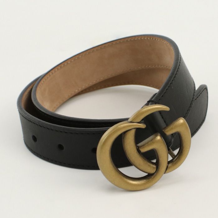 GUCCI グッチ ダブルG レザーベルト チルドレンズ 432707 B960X 1000 ベルト レザー【中古】 キッズ