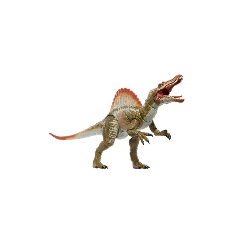 マテル ジュラシックワールド JURASSIC WORLD ハモンドコレクション スピノサウルス 子供向けフィギュア 恐竜 おもちゃ 動く 大きい 全長 約64.5cm 8歳から グレー JCH09