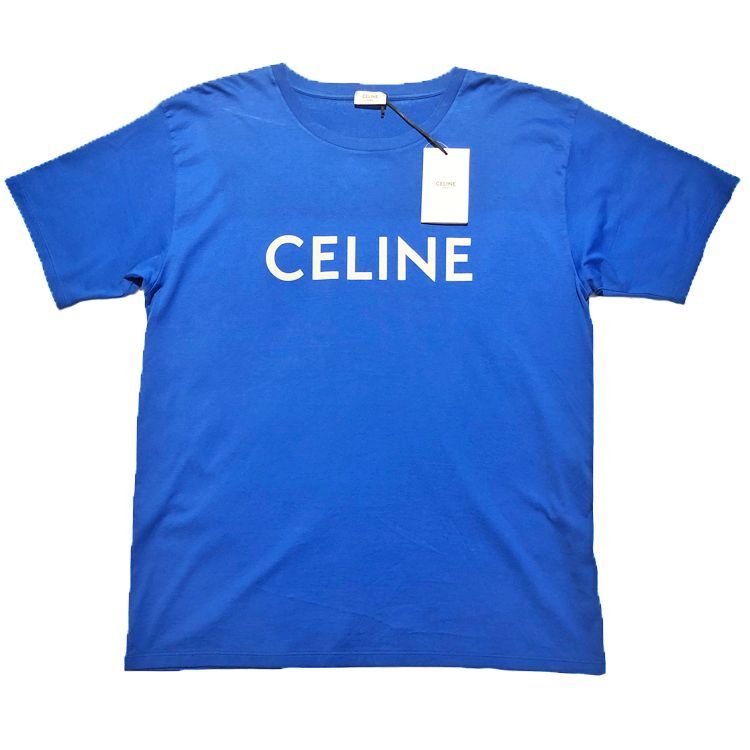 未使用品 CELINE セリーヌ ルーズTシャツ ロゴプリント クルーネック 