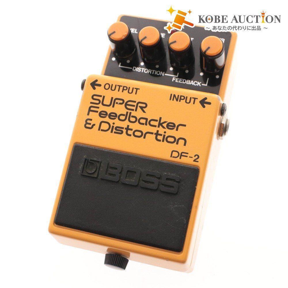 BOSS ボス エフェクター DF-2 SUPER Feedbacker - Distortion ディストーション オレンジ ケーブル付き