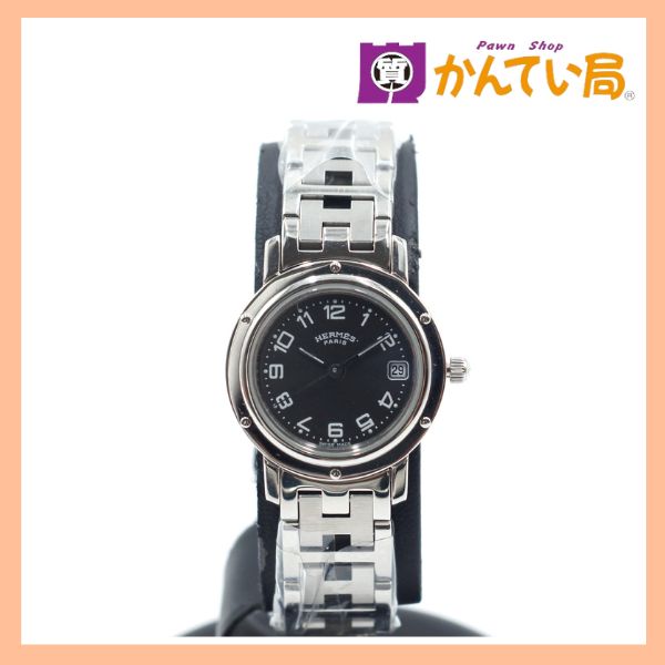 Hermes エルメス CL4.210 クリッパー クオーツ 腕時計 時計 レディース 