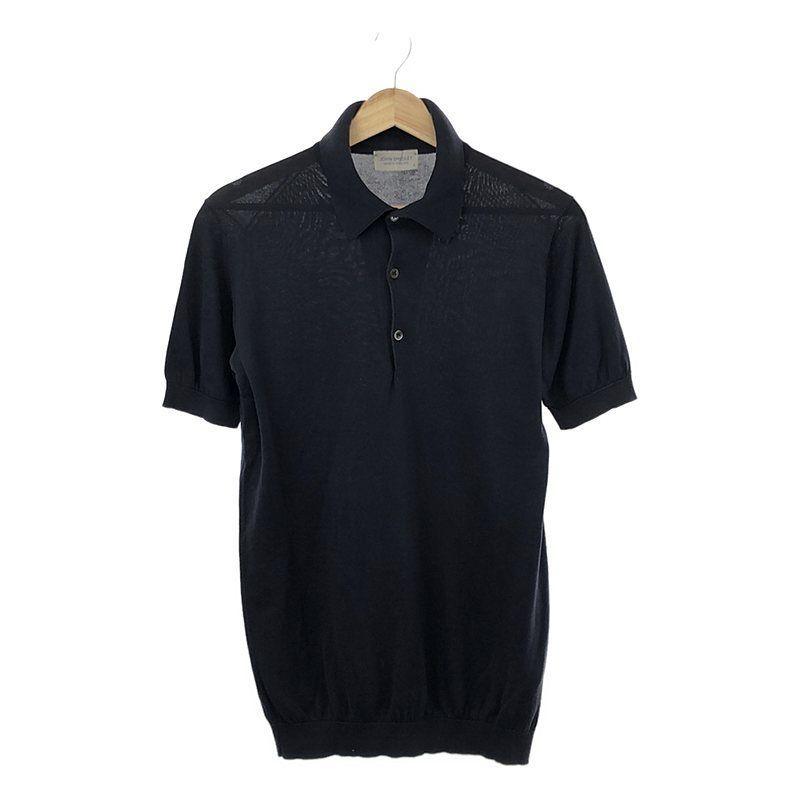 JOHN SMEDLEY / ジョンスメドレー | ISIS アイシス シーアイランドコットン 半袖 ニットポロシャツ | S | メンズ