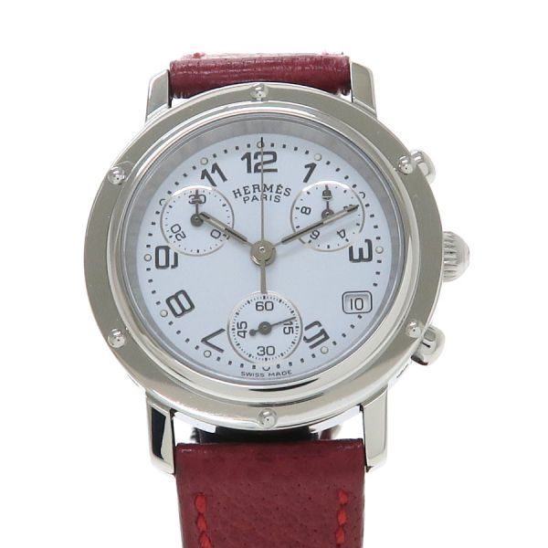 エルメス クリッパー クロノグラフ 31mm CL1.310 レディース 腕時計【A  