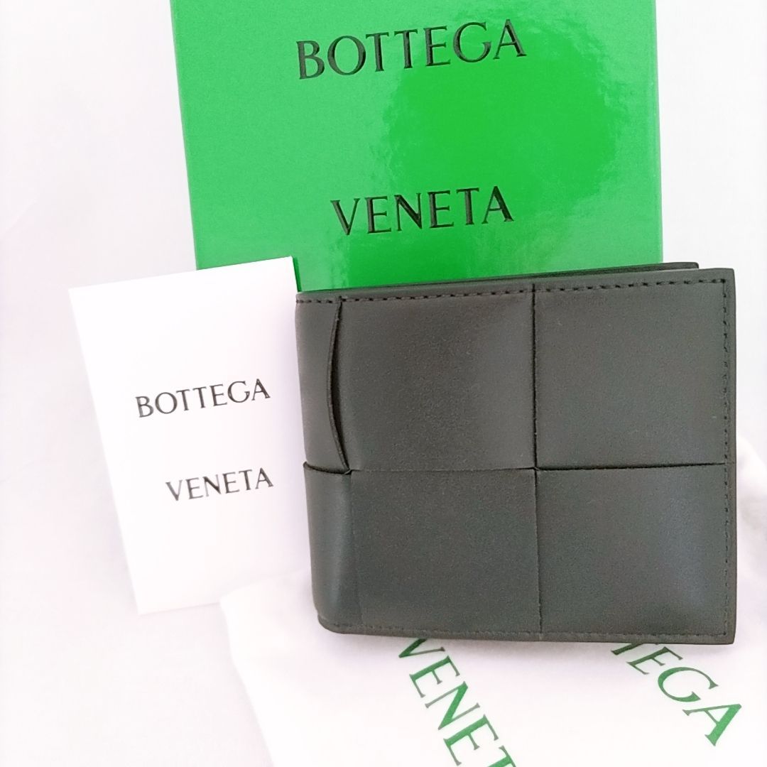 新品未使用】BOTTEGA VENETA カセット コインパース付二つ折り 