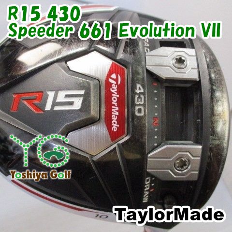 ドライバー テーラーメイド R15 430/Speeder 661 Evolution VII