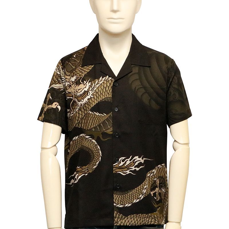 【美品】ステューシー サンゴ アロハシャツ L レーヨン 和柄 開襟 半袖シャツ 美品】ステューシー サンゴ アロハシャツ L レーヨン 和柄 開襟