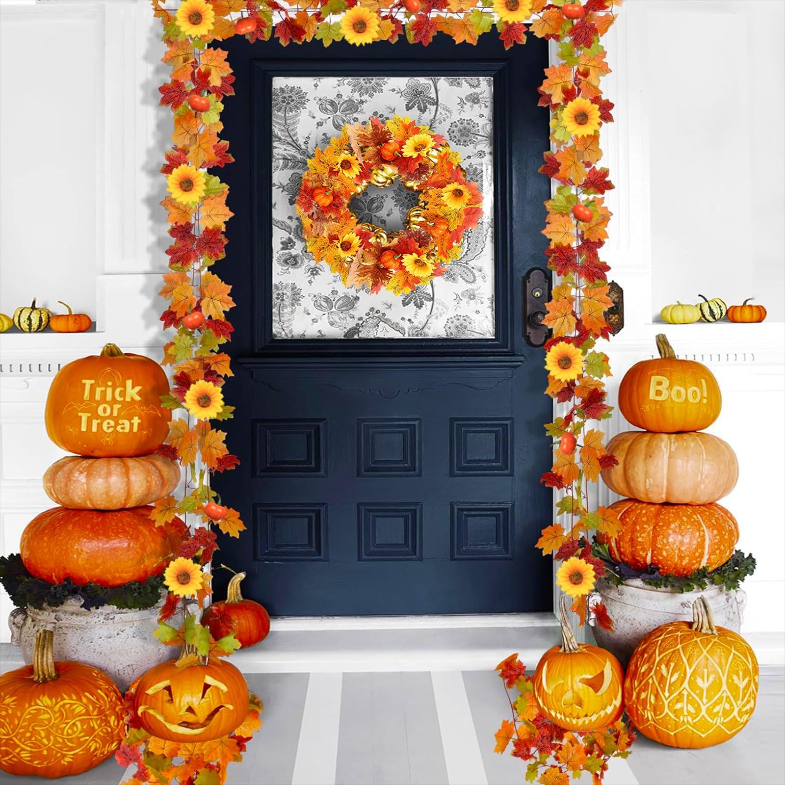 専用＊Halloween＊ミニパンプキン フェイクスワッグ 【公式通販】