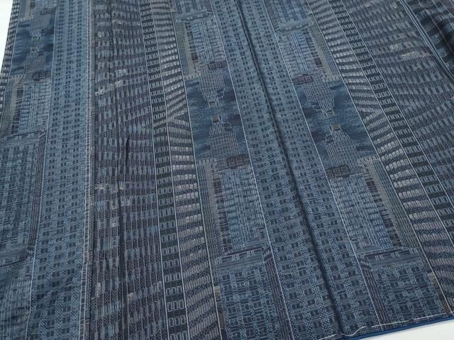 平和屋着物○本場大島紬 9マルキ 風景文 正絹 逸品 未使用 CAAR8369vf