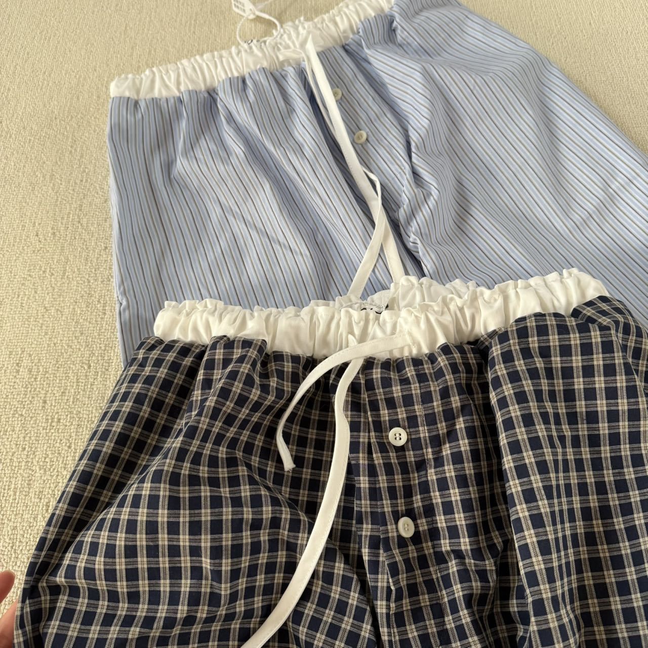 韓国 Y2K AEAE Pajama Lounge Pants パジャマ パンツ 2色選択