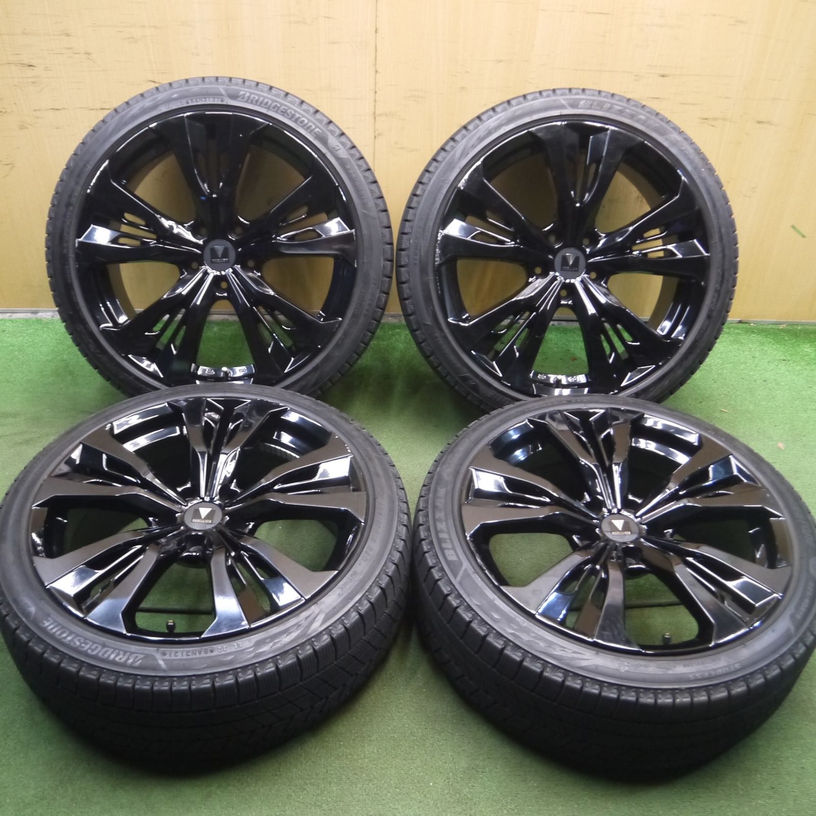 *送料無料*バリ溝！21年！9分トヨタ 220系 クラウン 純正 MODELLISTA Wing Dancer X 225/40R19 スタッドレス ブリヂストン VRX3 モデリスタ PCD114.3/5H4013106Hス