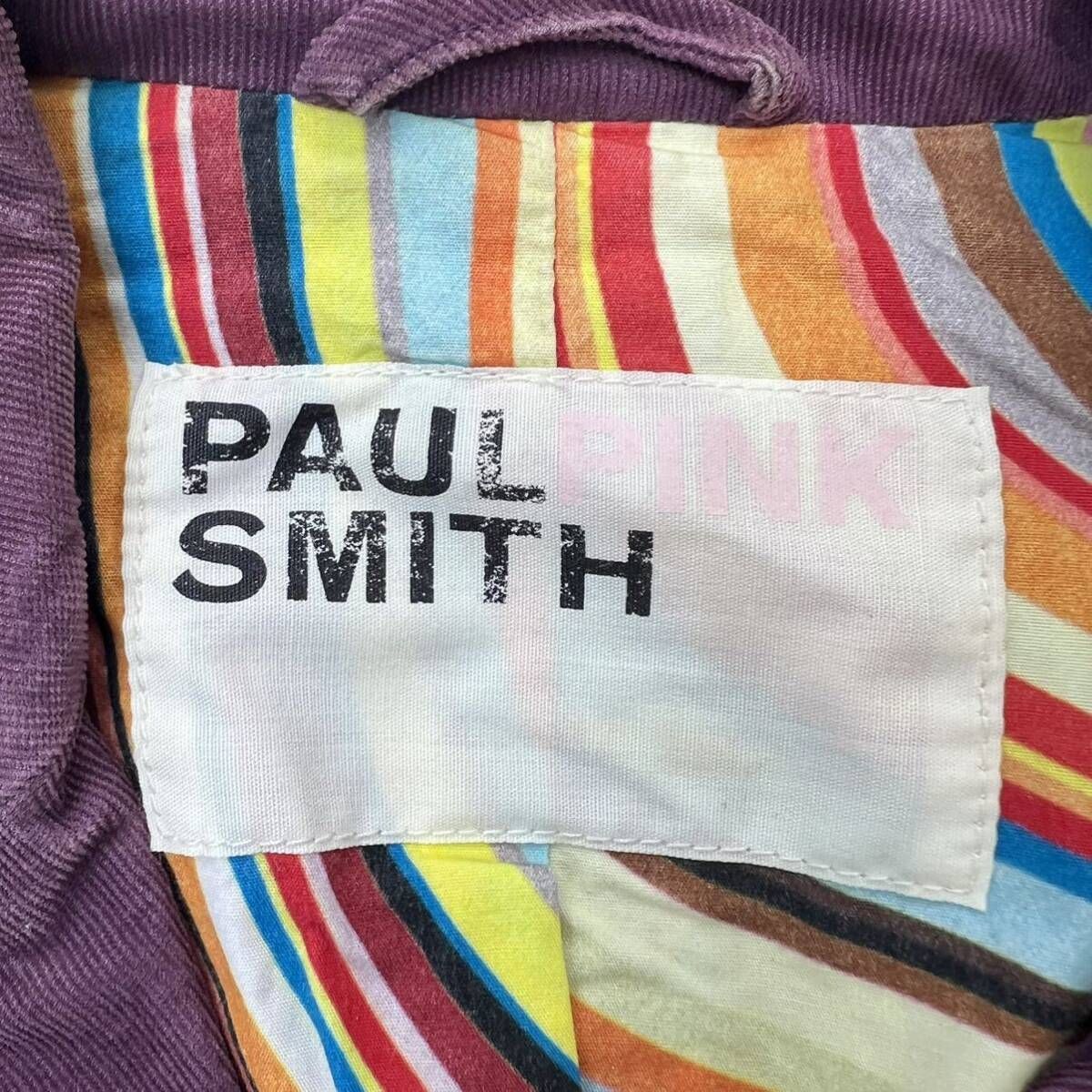 Paul Smith PINK ☆ テーラードジャケット コットン ピケ パープル 