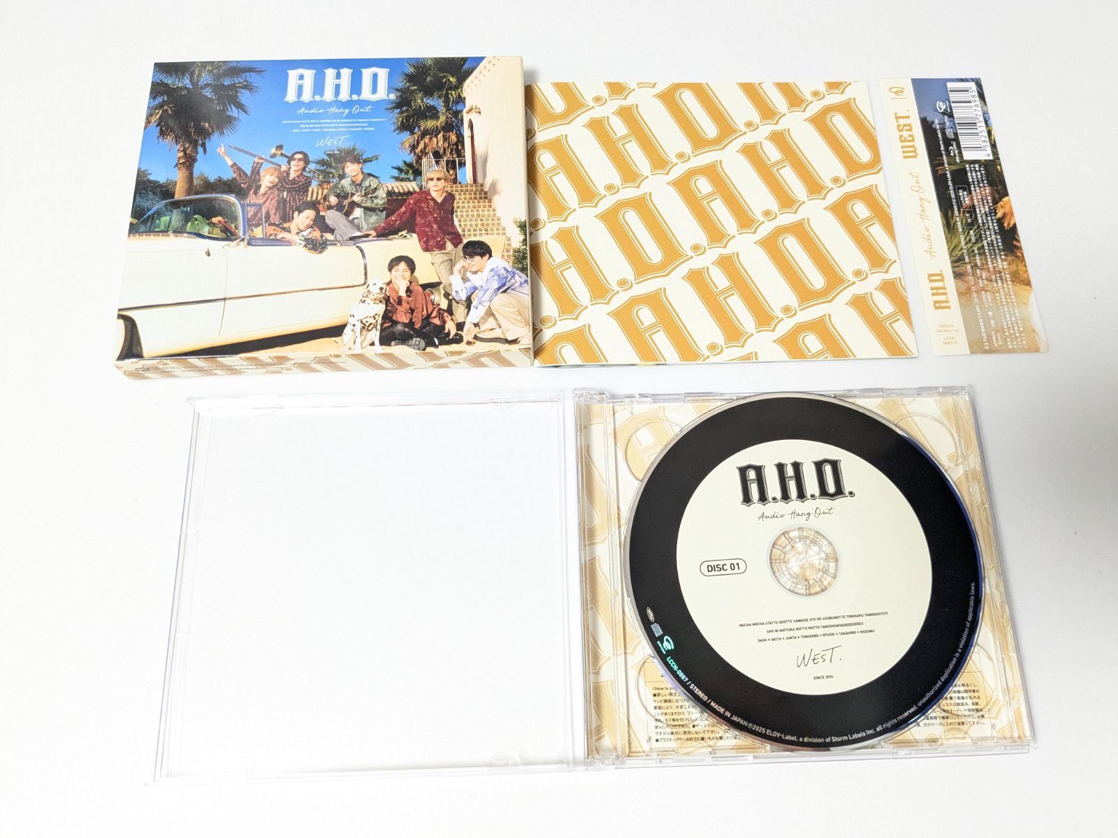 【美品】WEST. アルバム A.H.O セット売り WEST./A.H.O. -Audio Hang Out- ［CD+DVD+ブックレット］＜初回盤B＞