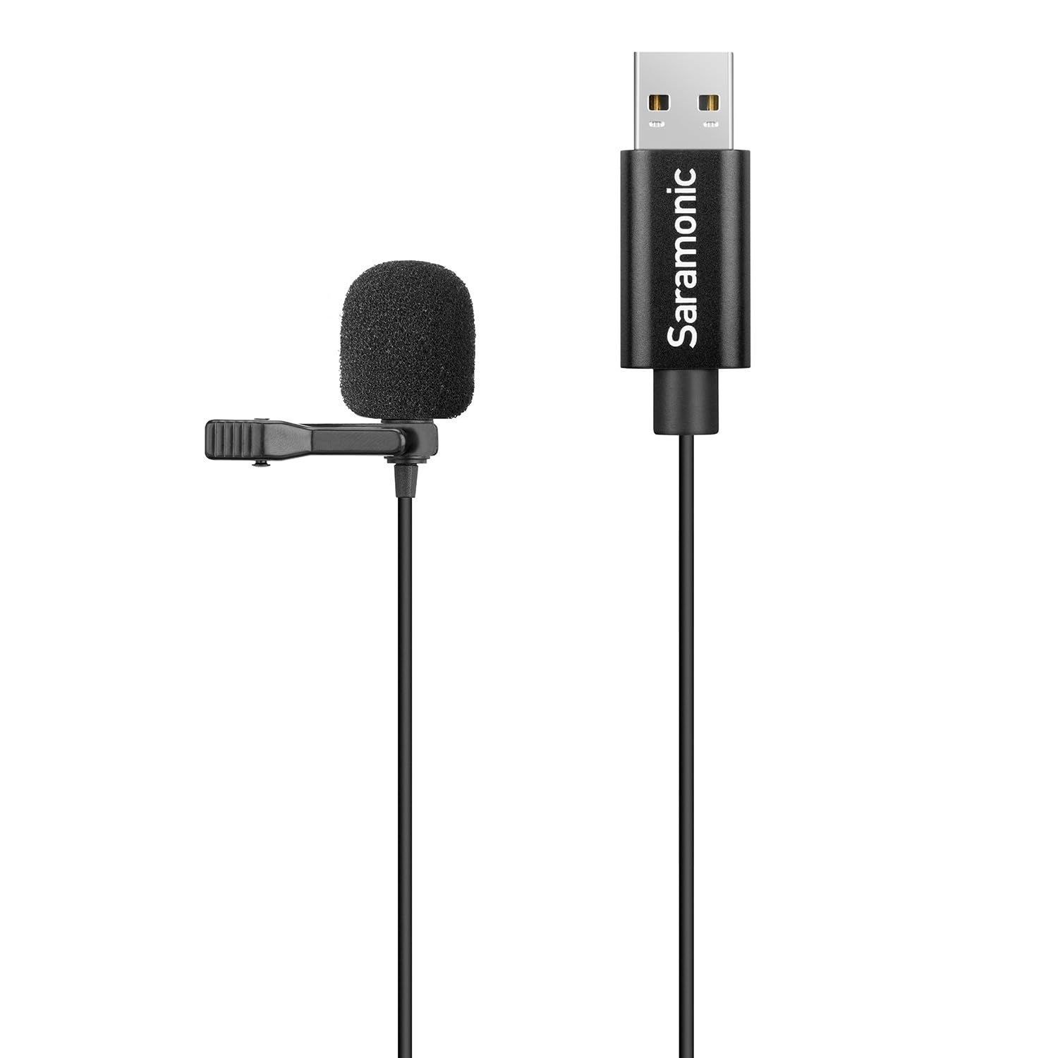 【特価セール】単一指向性 プラグアンドプレイ コンデンサーマイク PC用マイク USB-A ネット通話 ミニクリップマイク Skype、ゲーミング 小型マイク ライブ配信 SR-ULM10L 録音 Saramonic 在宅勤務 