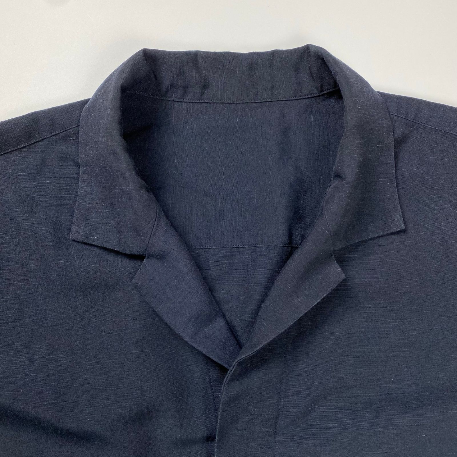 アイムメン イッセイミヤケ 半袖 オープンカラーシャツ ポリエステル リネン麻 IM MEN ISSEY MIYAKE アイムメン イッセイミヤケ / HYBRID SHIRT