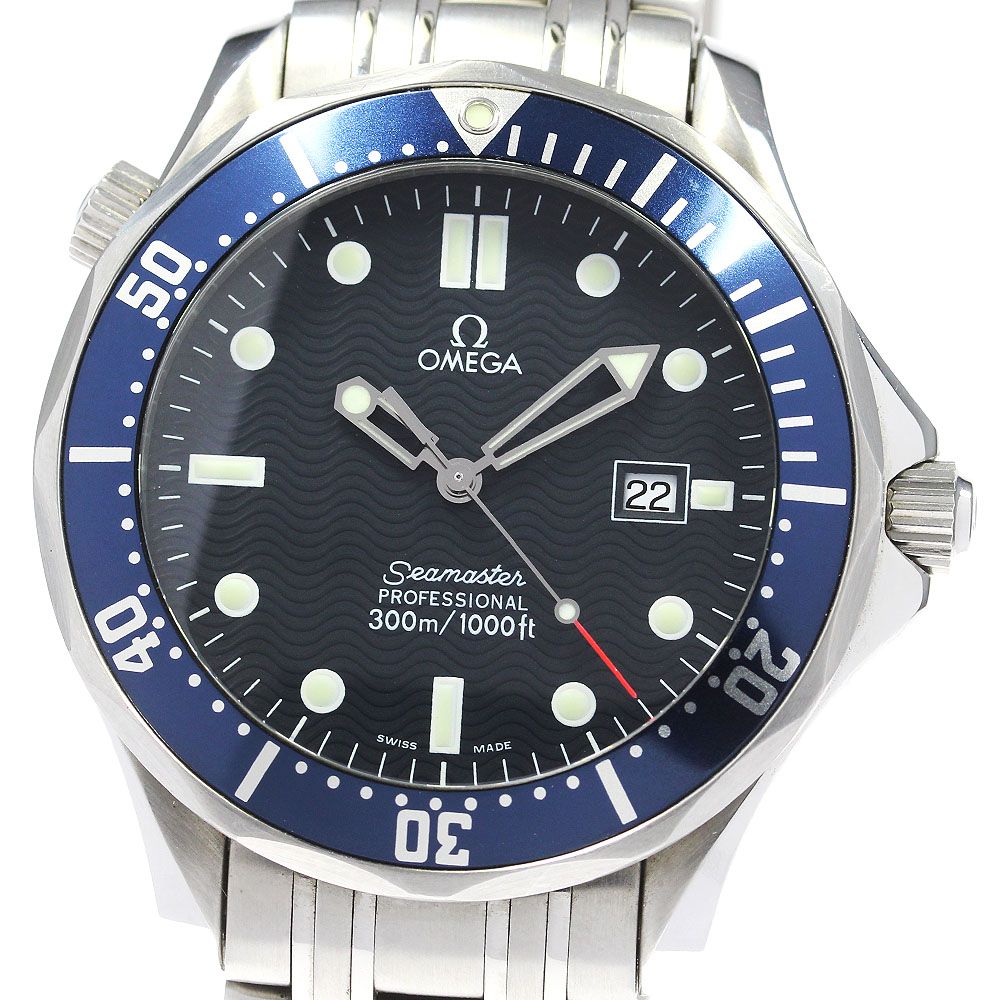 オメガ OMEGA 2541.80 シーマスター300 デイト クォーツ メンズ美品_843041 - メルカリ