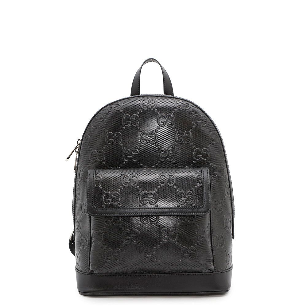 グッチ リュック GGエンボス バックパック レザー 658579 GUCCI リュックサック 黒