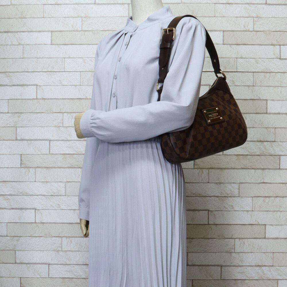 ルイヴィトン テムズPM ダミエ ショルダーバッグ ダミエキャンバス  