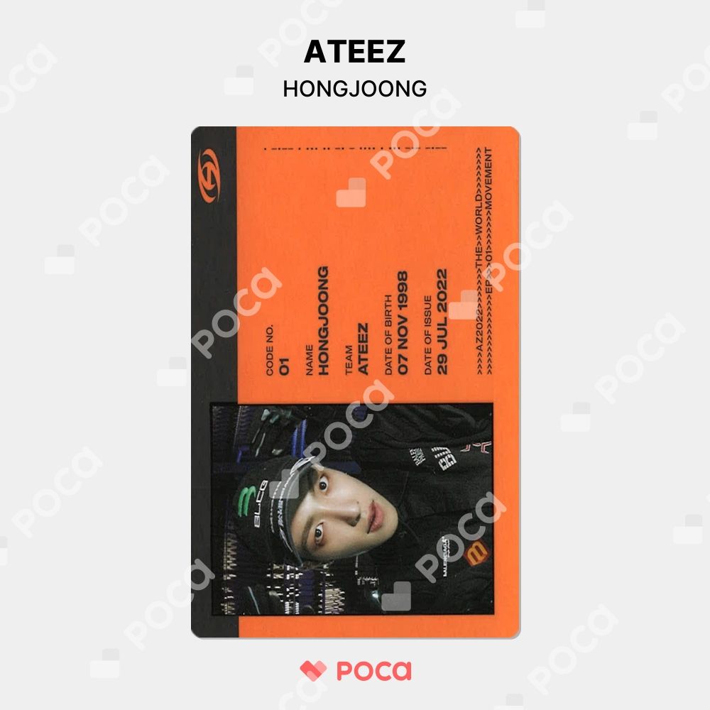 ATEEZ - ATEEZ movement soundwave ラキドロ トレカ ホンジュン ATEEZ ホンジュン トレカ THE WORLD EP.1 : MOVEMENT SOUNDWAVE