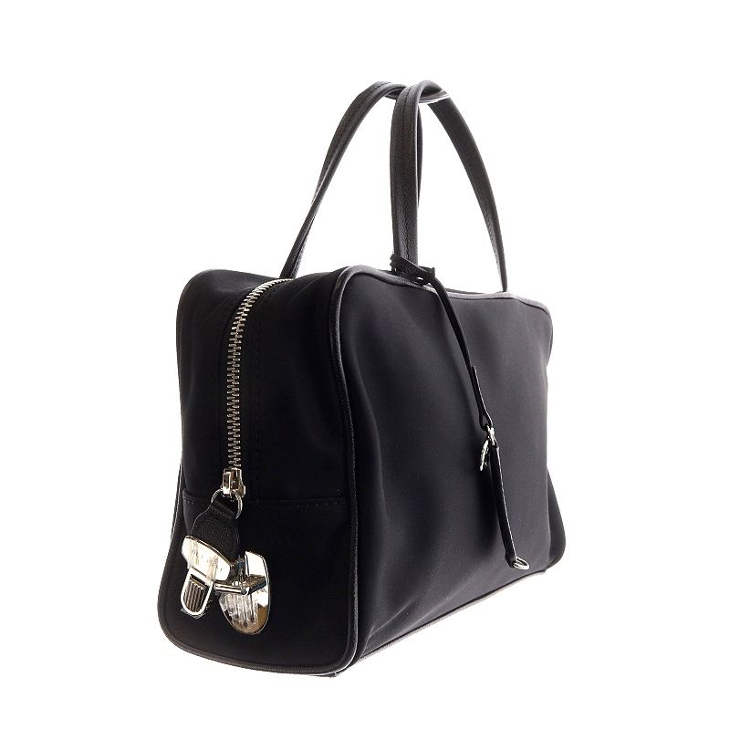 トゥティエ TOUT Y EST SAC LOQUET TOILE SMALL ハンドバッグ ナイロン