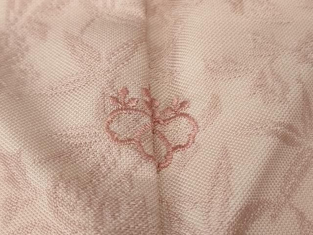 平和屋本店□極上 紋屋井関 御寮織 お召 ロング丈 桐竹鳳凰文 鴇色地