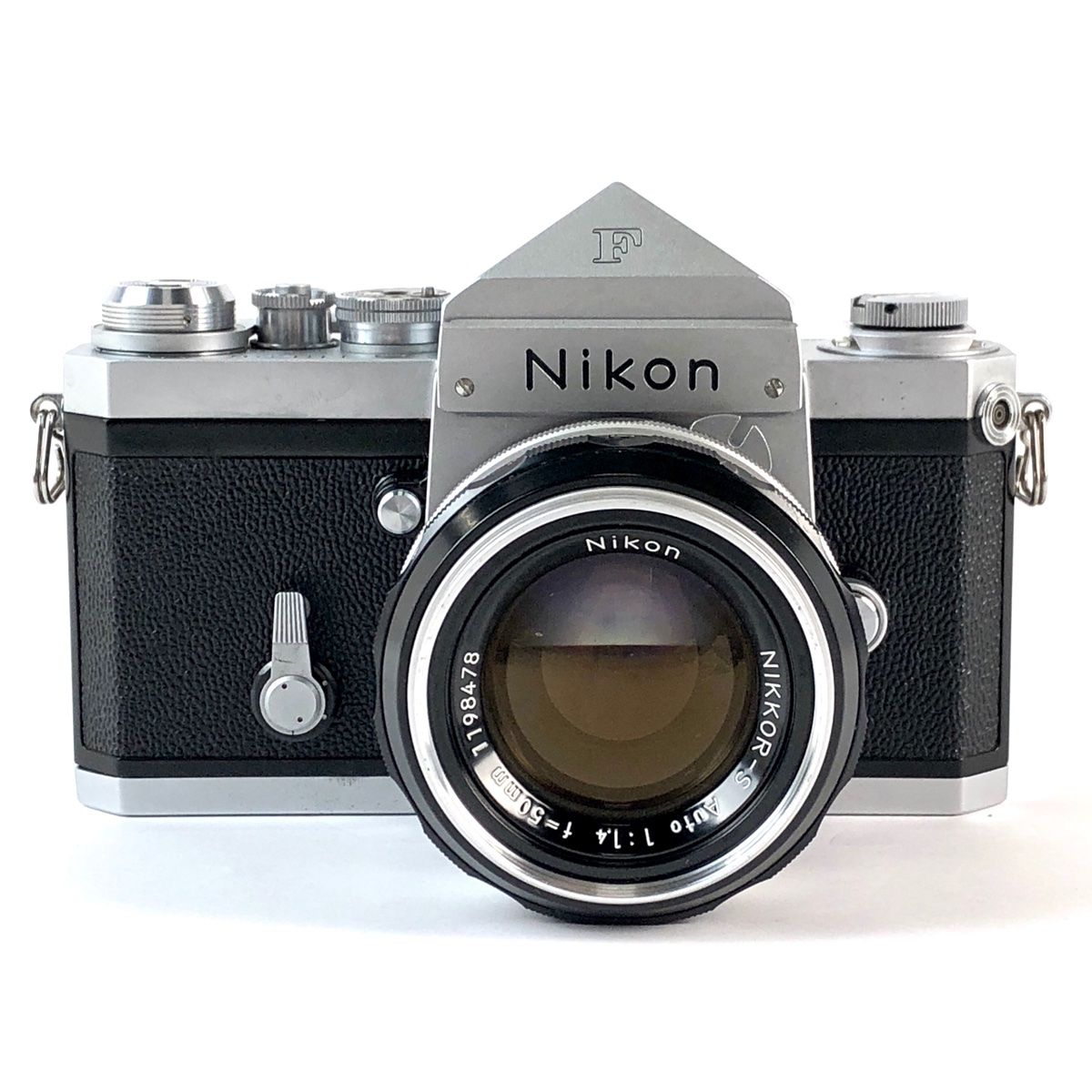 ニコン Nikon F アイレベル シルバー ＋NIKKOR-S Auto 50mm F1.4 非Ai フィルム マニュアルフォーカス 一眼レフカメラ  【中古】 - 一眼レフカメラ(フィルム)