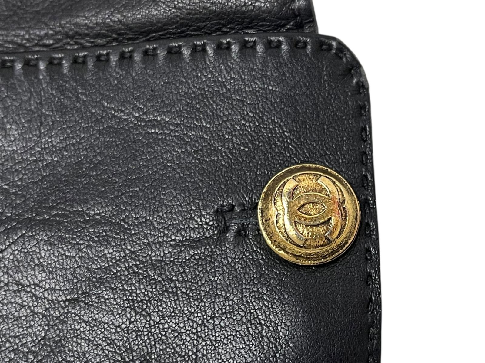 CHANEL (シャネル) レザーグローブ 手袋 ラムスキン フランス製 7 1/2