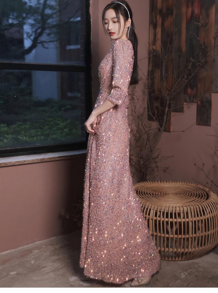 ドレス ロングドレス イブニングドレス Aラインドレス キラキラ ウェディングドレス 演奏会 結婚式二次会 お呼ばれ 結婚式 発表会 ロング丈 上品 成人式 花嫁 披露宴 優雅 体型カバーxzds0529 MAAHADDERANG_COM